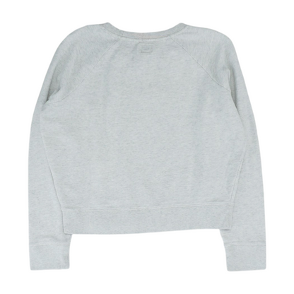 Gray Solid Sweatshirt Pullover