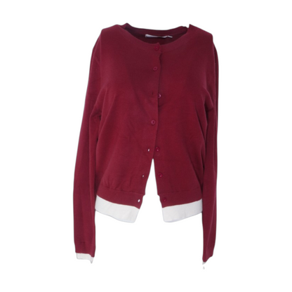 Burgundy Cardigan Sweater
