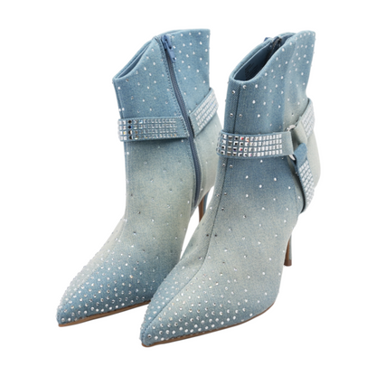 Blue Ankle Boots