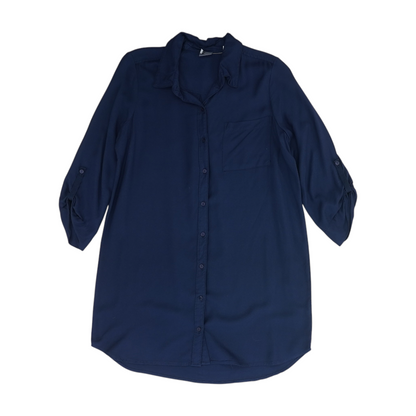 Navy Button Down