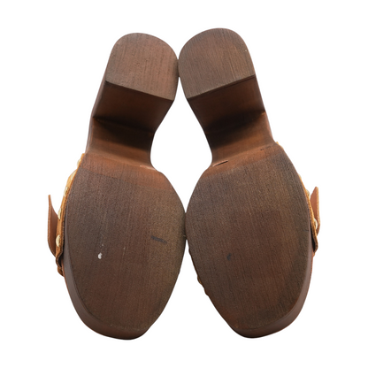 Brown Block Heels