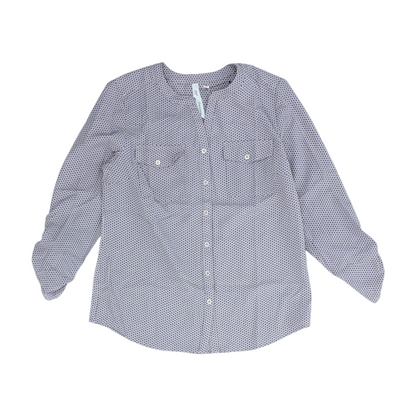 Purple Petite Polka Dot Blouse