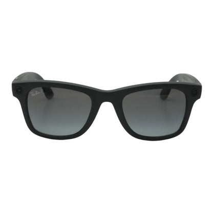 Black Wayfarer Smart Glasses