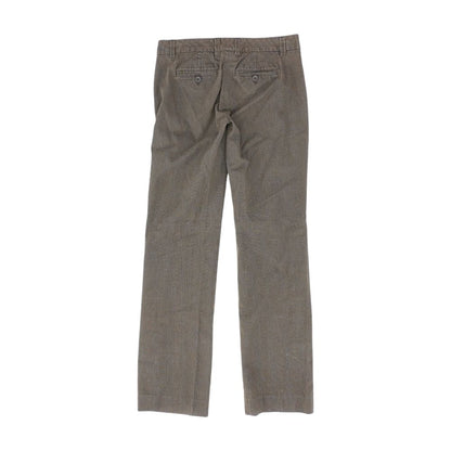 Brown Check Chino Pants