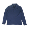 Saks Fifth Ave Navy Solid Long Sleeve Polo – Image 1