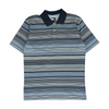 Blue Striped Short Sleeve Polo