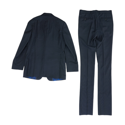 Black Striped 2pc Suit