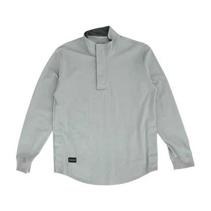 Gray Solid 1/4 Zip Pullover