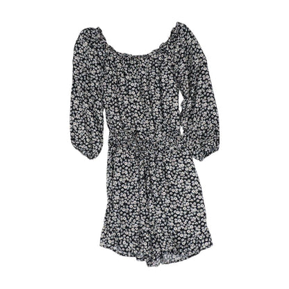 Black Floral Romper
