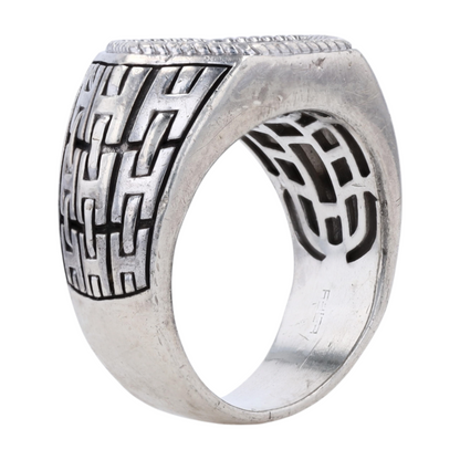 5/8 ctw Sterling Silver Black Sapphire Fashion Ring