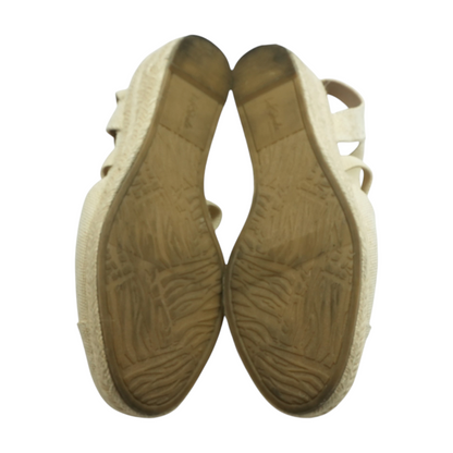 Tan Wedged Sandals