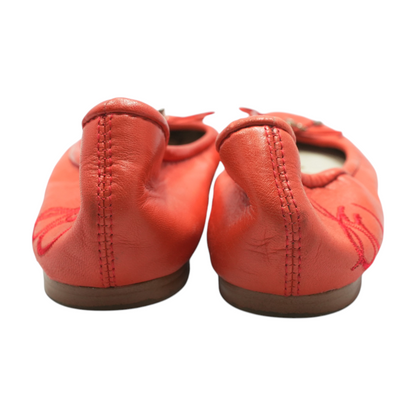 Red Slip-On Flats