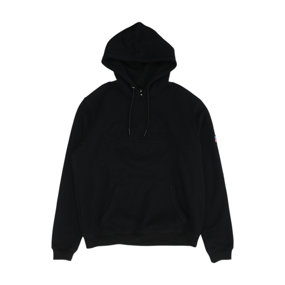 Black Solid Hoodie Pullover