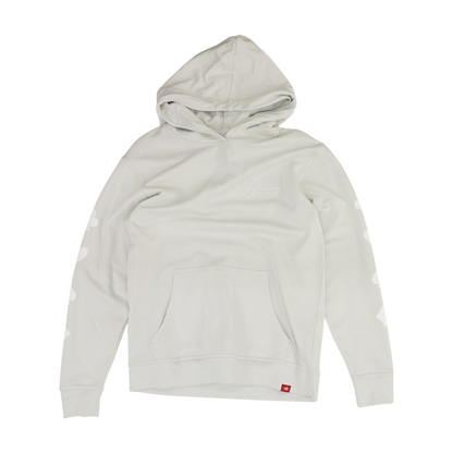 Gray Solid Hoodie Pullover