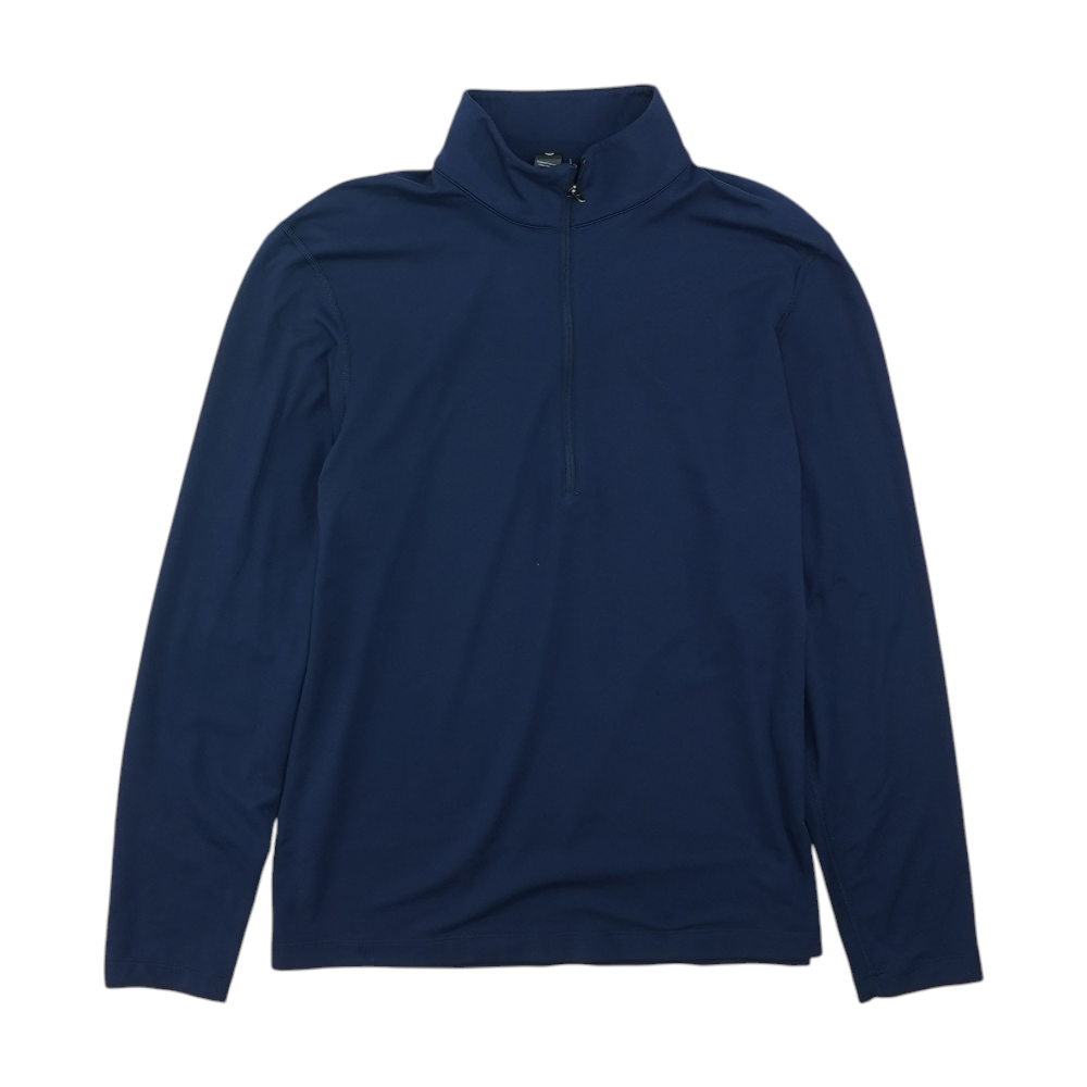 Navy Solid 1/4 Zip Pullover