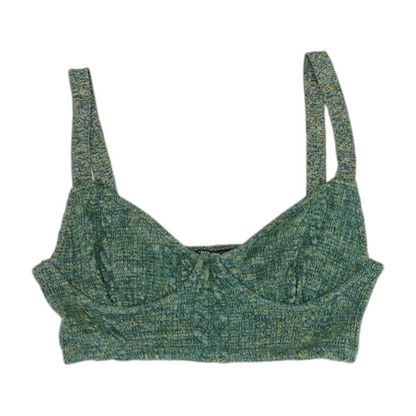 Green Cropped Blouse