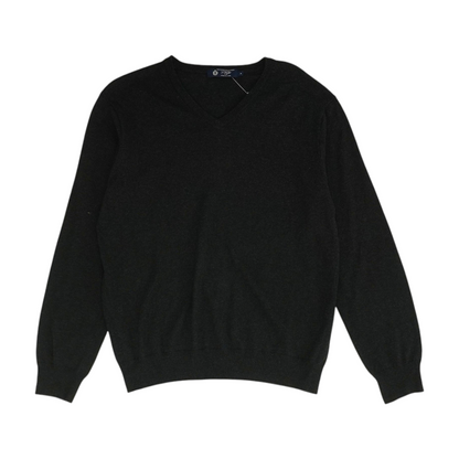 Charcoal Solid Pullover Sweater
