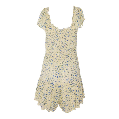 Yellow Floral Mini Dress
