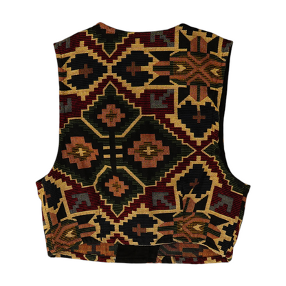Vintage Multi Geometric Vest