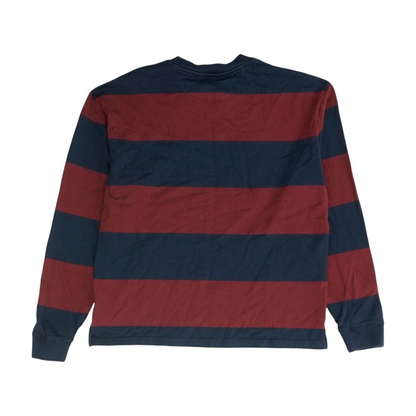 Navy Striped Pullover Sweater