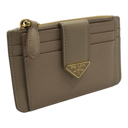 Saffiano and Smooth Leather Card Holder