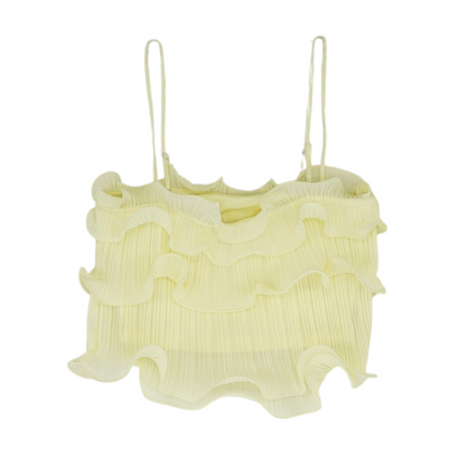 Yellow Cropped Blouse