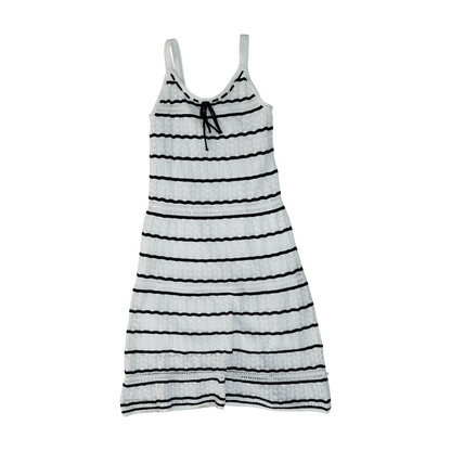 White Striped Dress