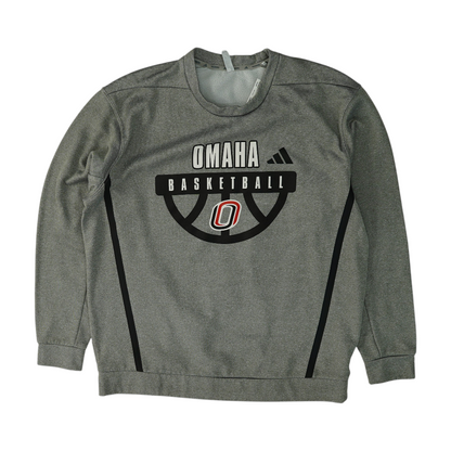 Gray Omaha Mavericks Solid Sweatshirt Pullover