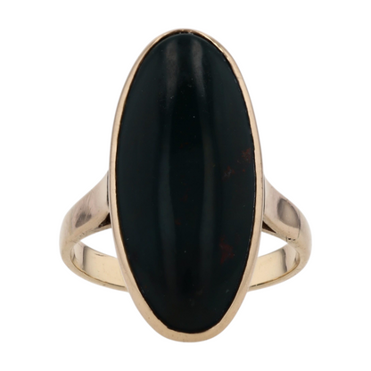 10K Yellow Gold Bloodstone Fashion Ring