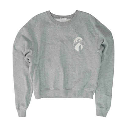 Gray Solid Sweatshirt Pullover