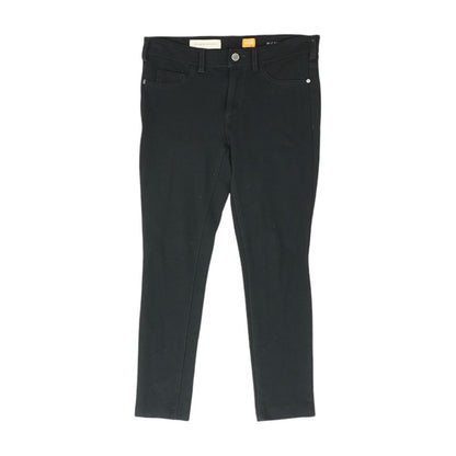 Black Solid Five Pocket Pants