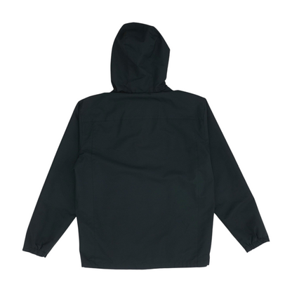 Black Solid Rain Jacket