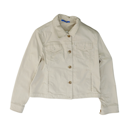 Khaki Solid Denim Jacket