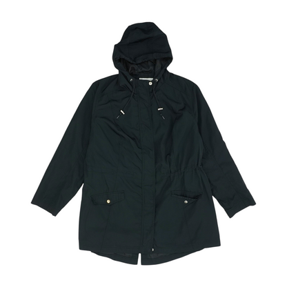 Black Plus Solid Rain Coat
