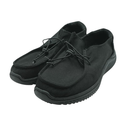 Black Boat Shoe Flats