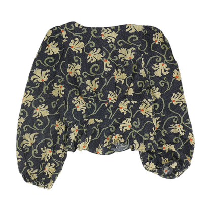 Black Floral Blouse