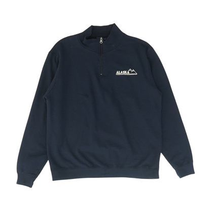 Navy Solid 1/4 Zip Pullover