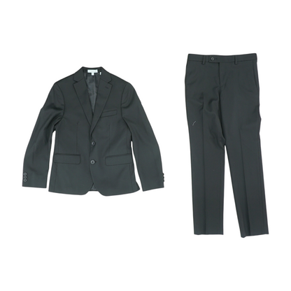Black Solid 2pc Suit