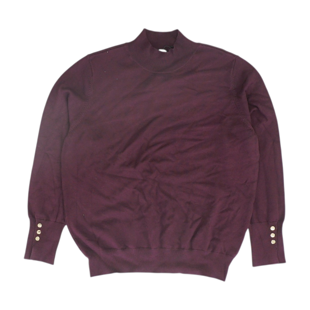 Purple Petite Pullover Sweater