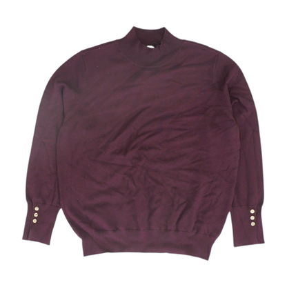 Purple Petite Pullover Sweater