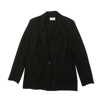 Black Solid Blazer