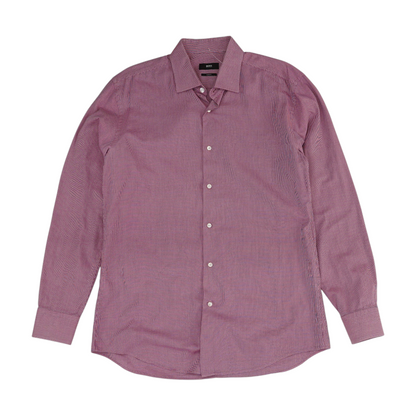 Pink Check Long Sleeve Button Down