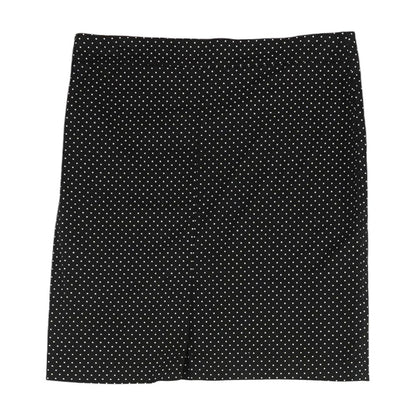 Black Polka Dot Midi Skirt