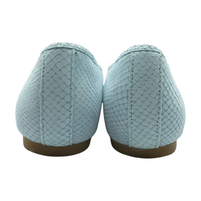 Blue Slip-On Flats