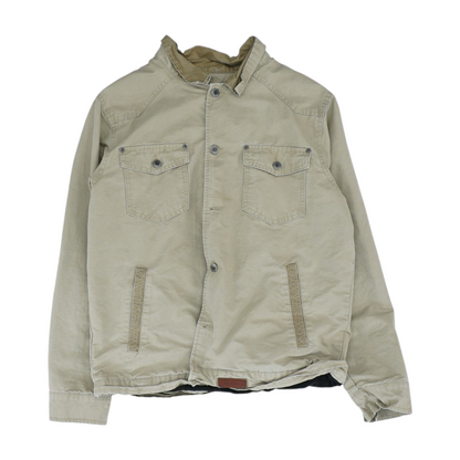 Beige Solid Jacket