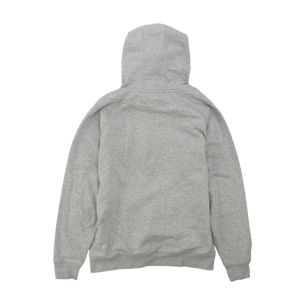 Gray Solid Hoodie Pullover