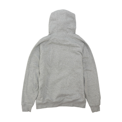 Gray Solid Hoodie Pullover
