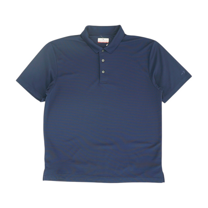Navy Solid Short Sleeve Polo