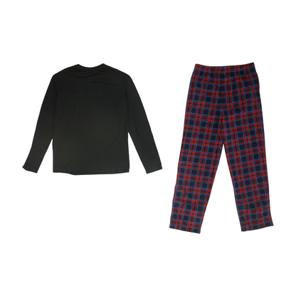 Black Plaid Pajama Set