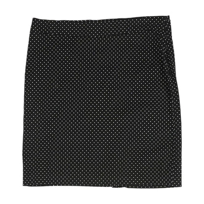 Black Polka Dot Midi Skirt